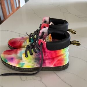 Dr. Martens Multicolor Tie-Dye canvas high tops